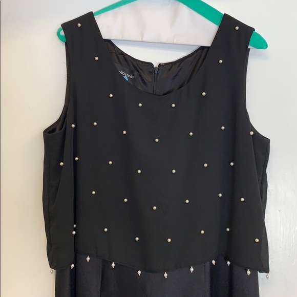 Evan-Picone Evening Sz 12 black pants jumper - Picture 4 of 7